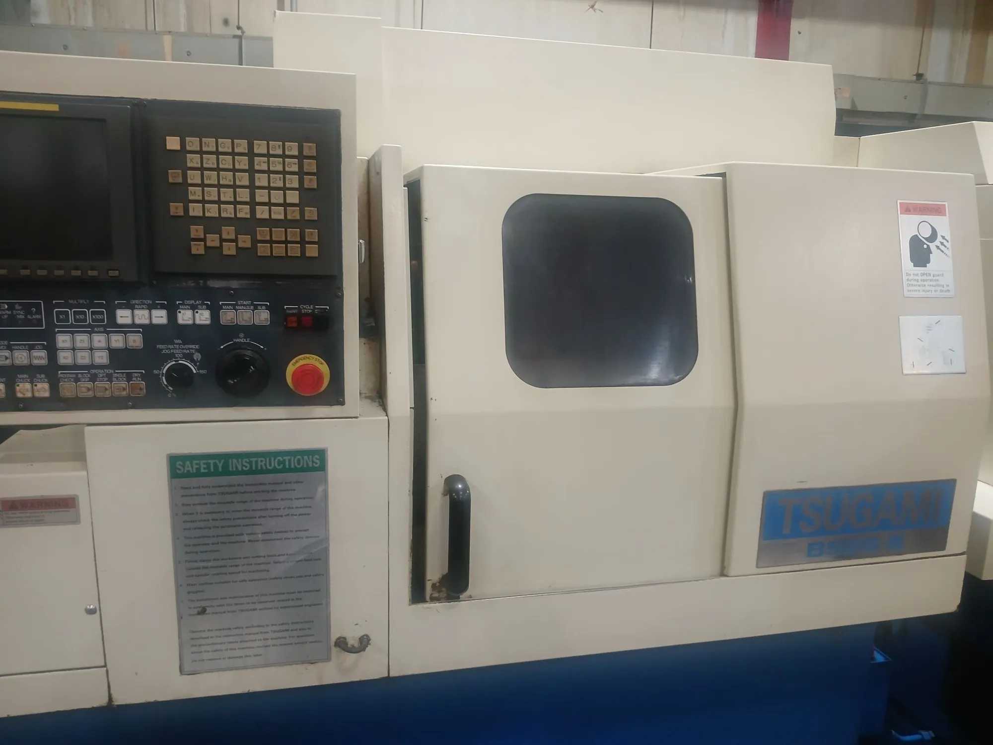 TSUGAMI BS26-III CNC SWISS SCREW MACHINE, 1" CAPACITY, 7-AXIS, C-AXIS, FANUC 18I-TB - CNC MACHINING CENTERS