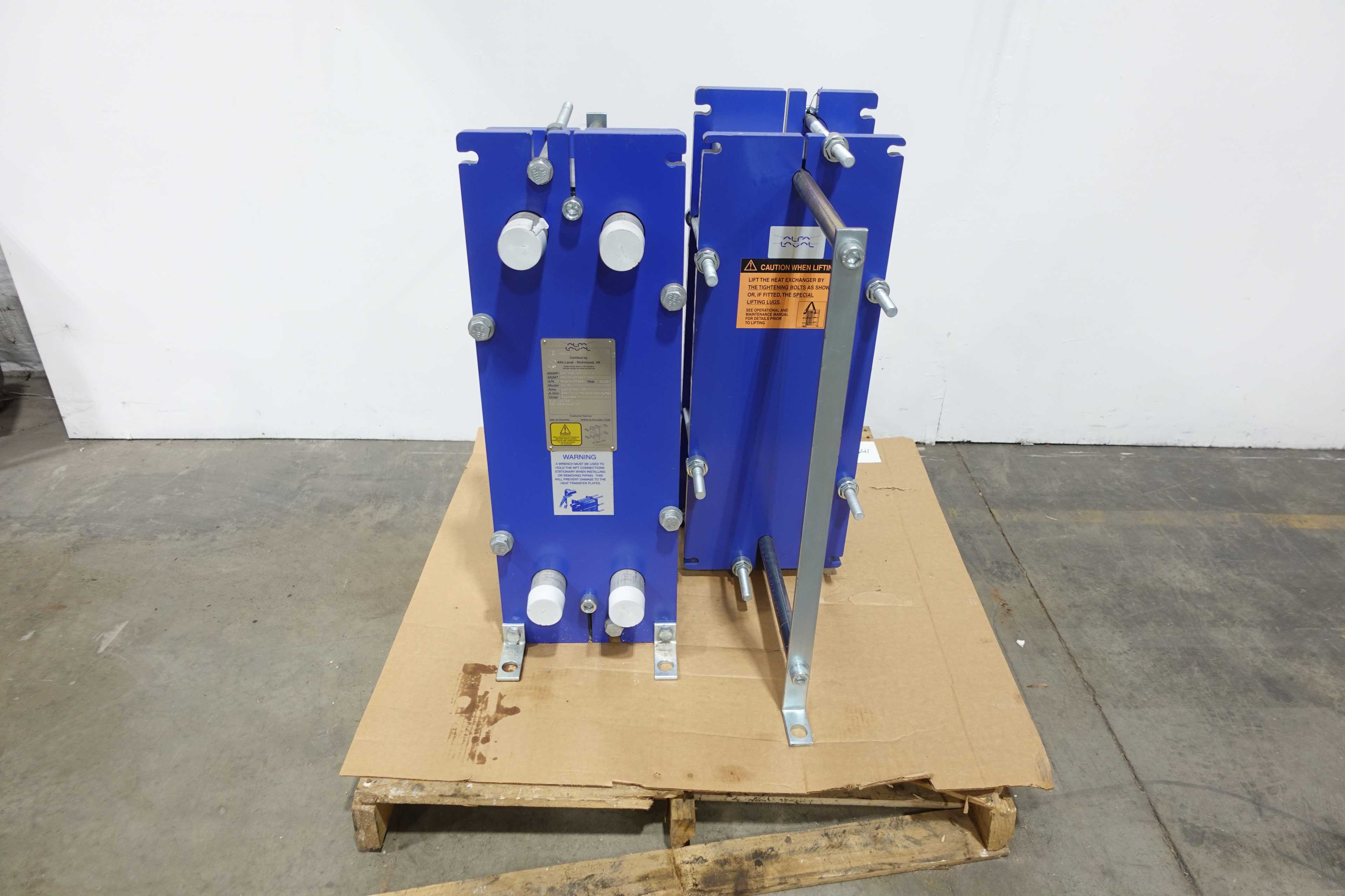 LOT OF 2 ALFA LAVAL M6-FG HEAT EXCHANGER - PLATE HEAT EXCHANGER