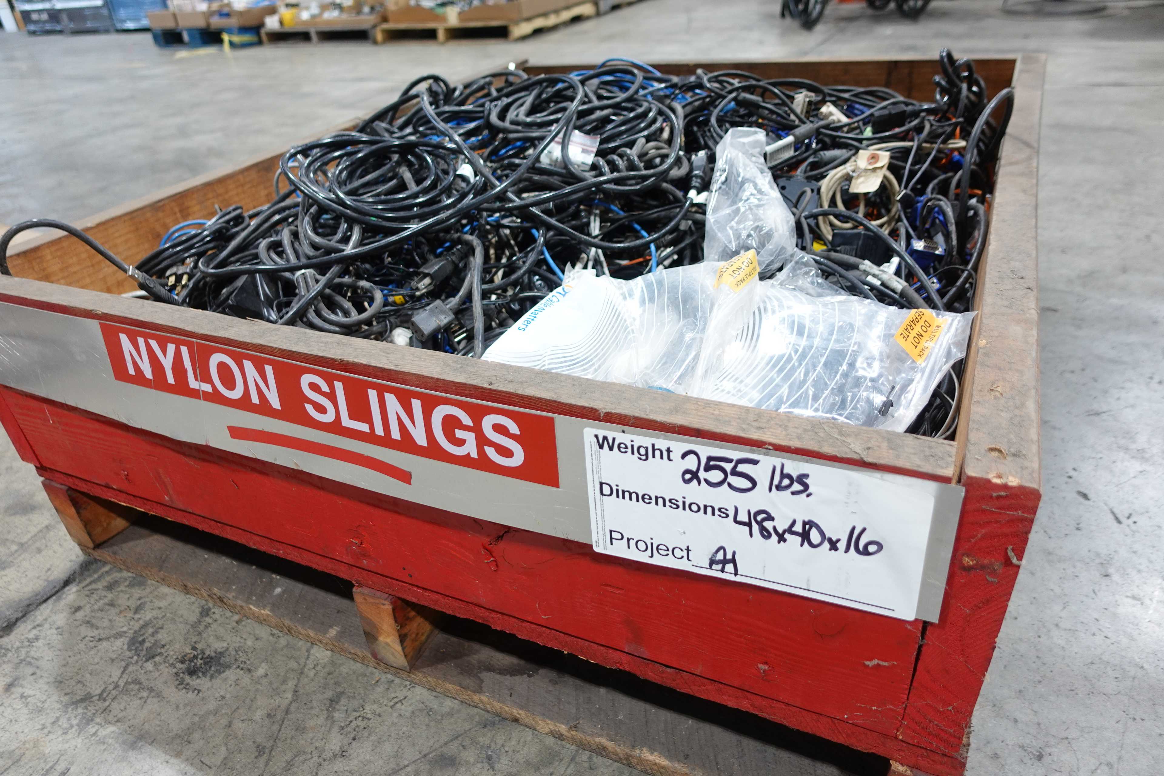 LOT OF SCRAP WIRE, 255 LBS (WEIGHT INCLUDES PALLET) - MISCELLANEOUS