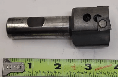HERTEL INDEXABLE FACE MILL, 3 FLUTE, 3.50IN OAL, .75IN SHANK DIA, 1.45IN HEAD DIA - MACHINE TOOLING