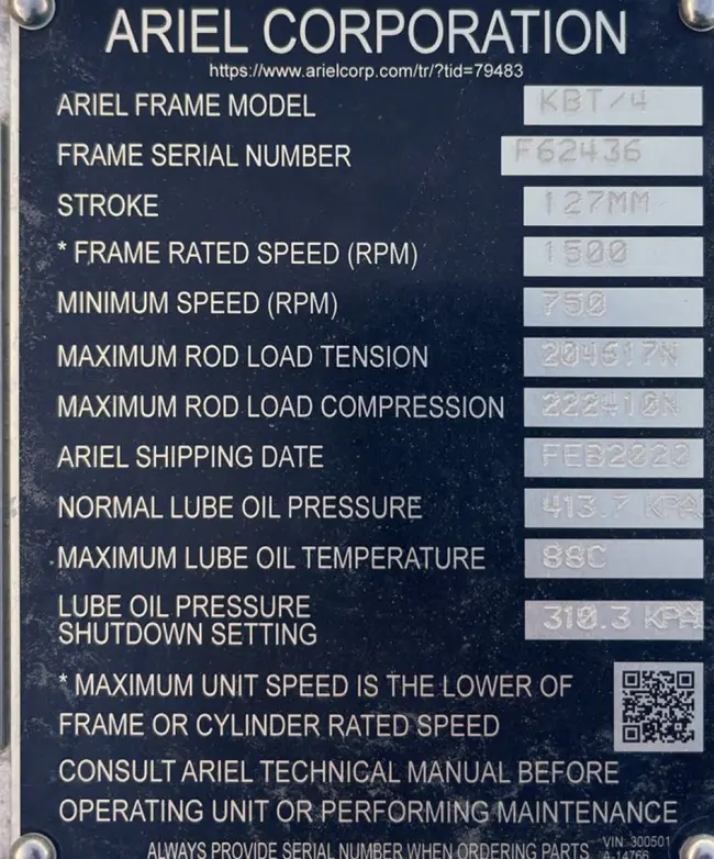 2019 ARIEL KBT/4 PRODUCED GAS COMPRESSOR - undefined