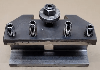 LATHE TOOL POST HOLDER 3-1/4” H X 6” L X 2-3/8” W, WEDGE 2-3/4”, CAPACITY 2-1/8” - MACHINE TOOLING
