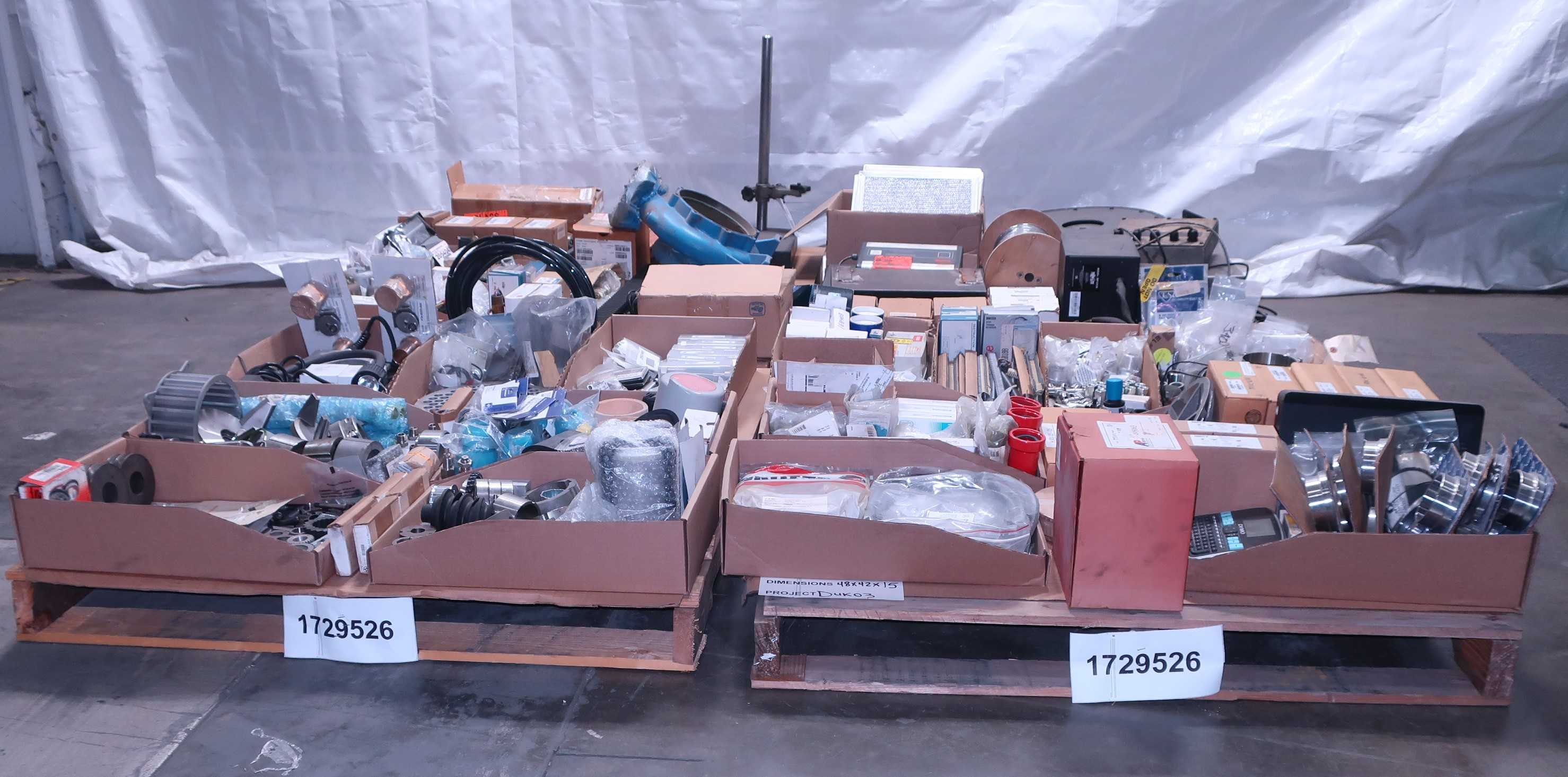 SKU 1729526 - 4 PALLETS OF ASSORTED MIXED MRO - INDUSTRIAL PARTS