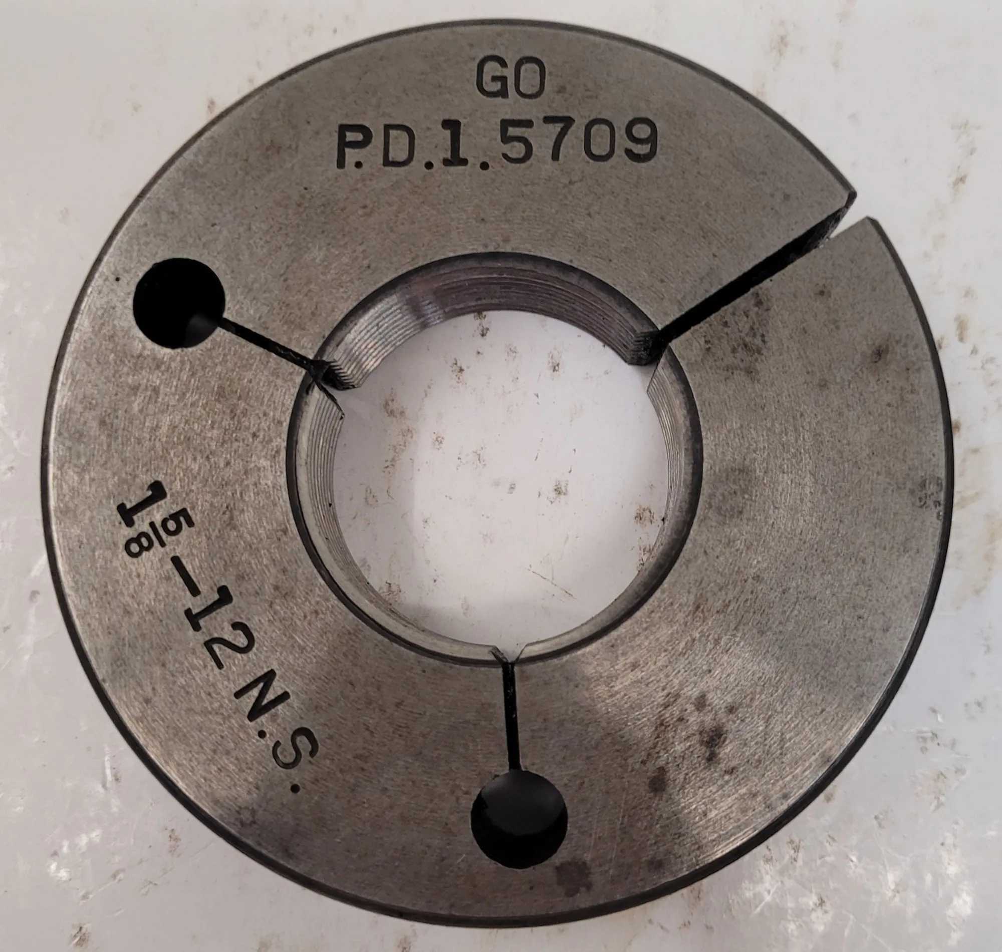 TAFT PIERCE THREAD RING GAUGES – GO – VARIOUS SIZES – SET OF 2 - MACHINE TOOLING