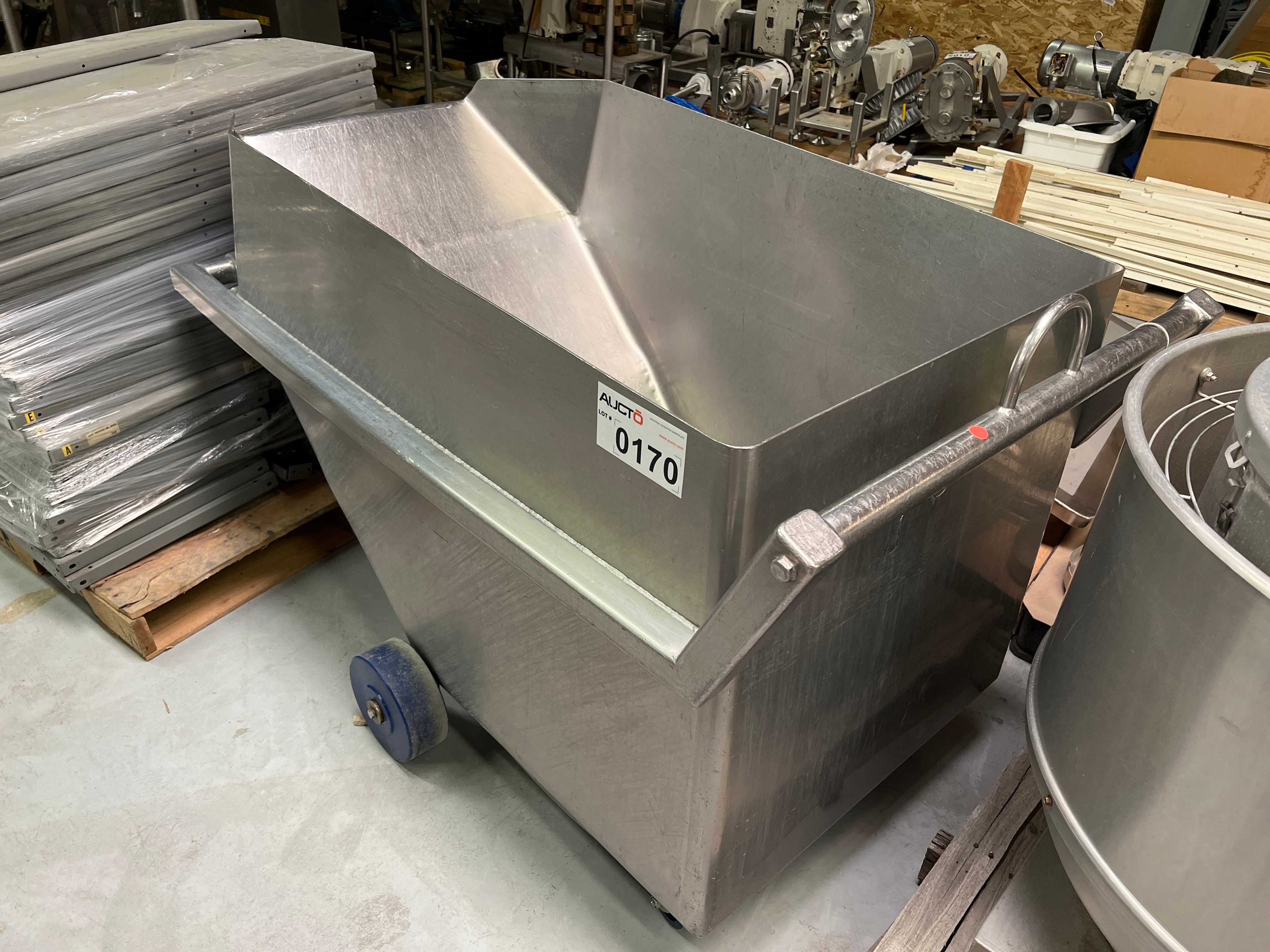 Stainless Steel Dump Cart Hopper - ROLLING CARTS