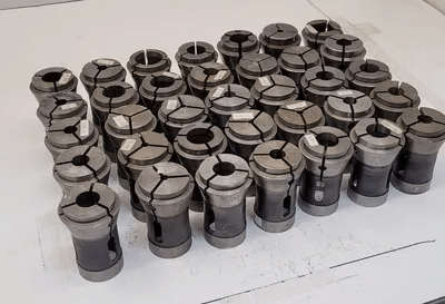 HARDINGE B-42 COLLETS - SET OF 35 - MACHINE TOOLING