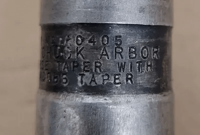 JACOBS 20N BALL BEARING CHUCK W/ KEY, 3/8"-1" CAPACITY, AO405 CHUCK ARBOR, #4 MT - MACHINE TOOLING