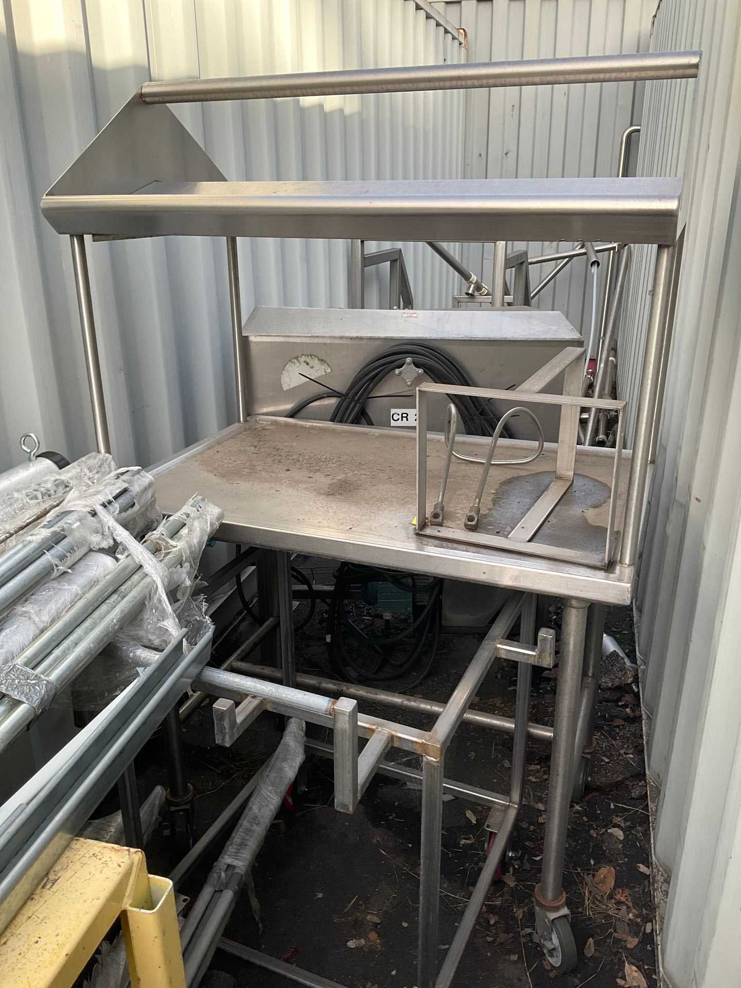 STAINLESS STEEL ROLLING COVERED CART - ROLLING CARTS
