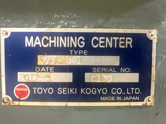2011 TOYOSK TVT313M1 VERTICAL MACHINING CENTER - undefined