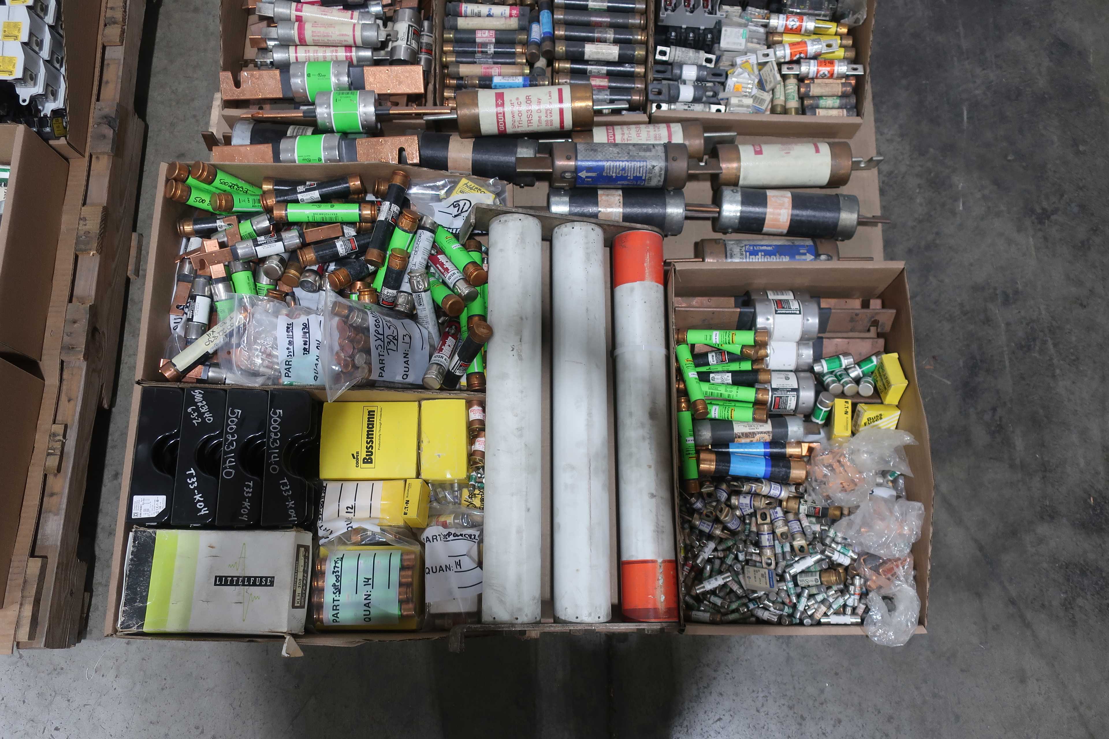 SKU 1741504 - 2 PALLETS OF ASSORTED FUSES - FUSES