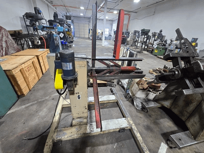 PRESS ROOM EQUIPMENT PR-241500-DCM COIL DISPENSER, 1/2 HP MOTOR, 1500 LB CAPACITY - COIL HANDLING EQUIPMENT