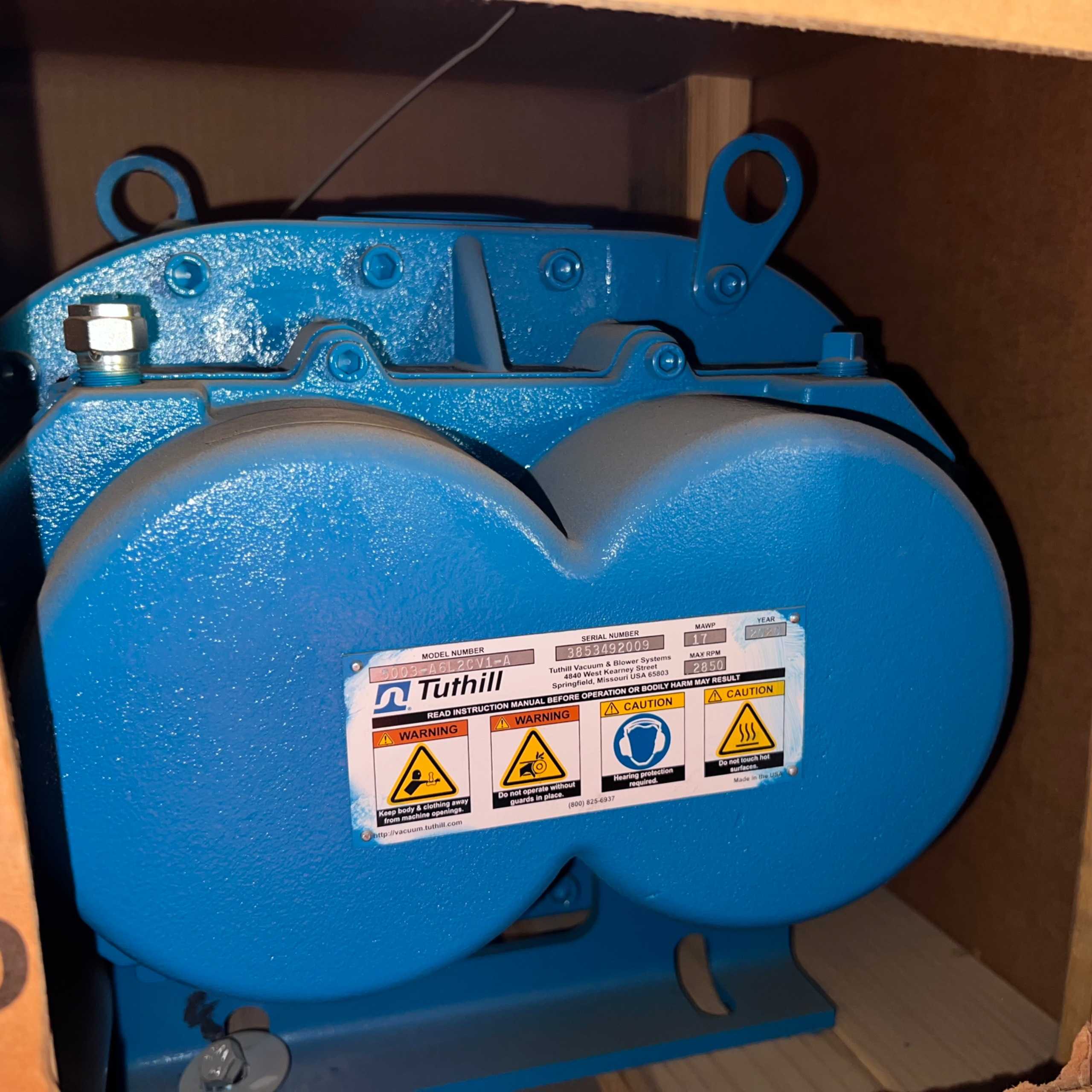 2020 TUTHILL 5003-A6L2CV1-A BLOWER - ROTARY LOBE BLOWER