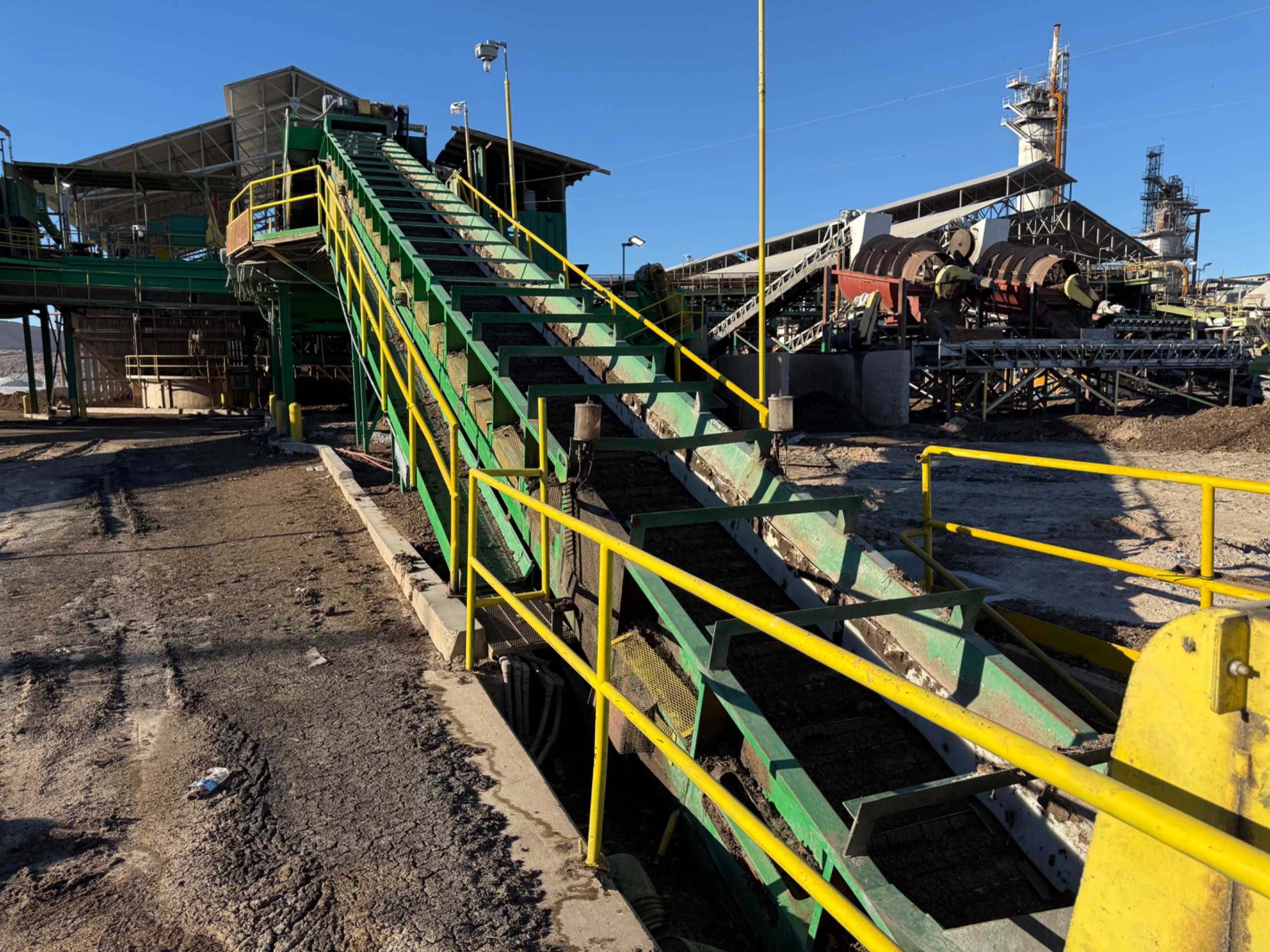 PPI INCLINE BELT CONVEYOR & HOPPER SYSTEM WITH SCALE - BELT CONVEYOR