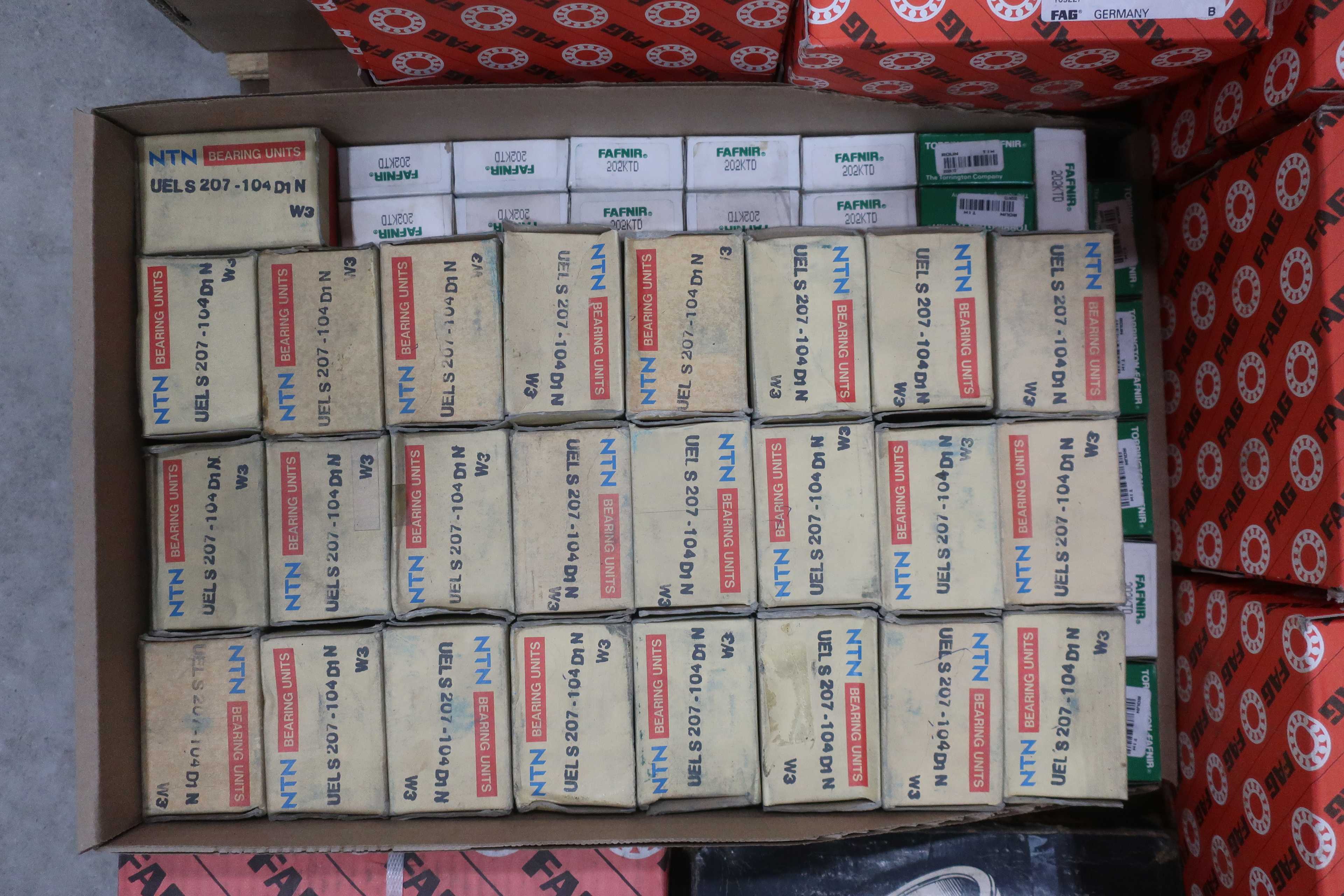 SKU 1739236 - PALLET OF ASSORTED BEARINGS, TIMKEN, INA, FAG, NTN, SKF - BEARINGS