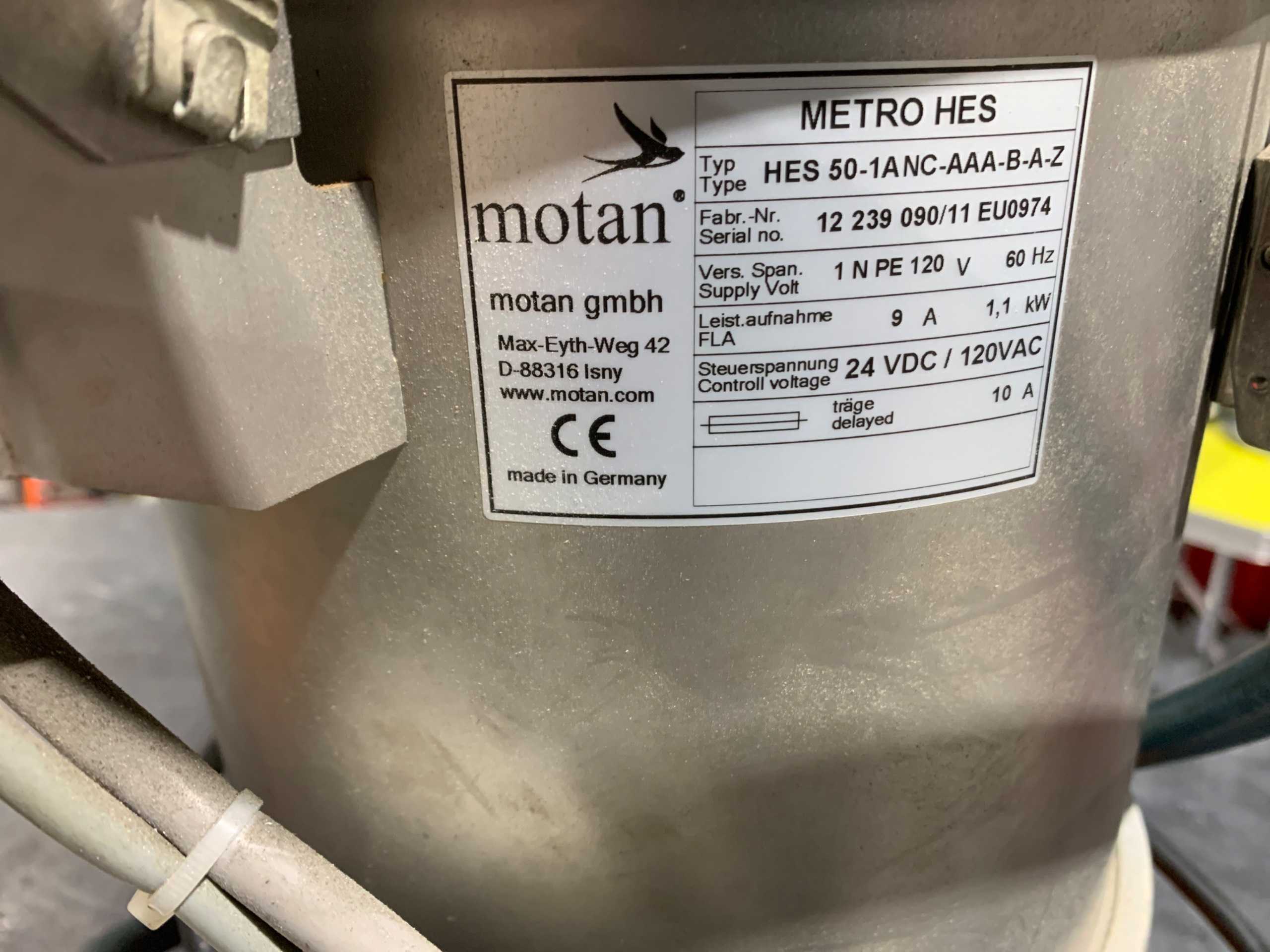 MOTAN METRO HES 50-1ANC-AAA-B-A-Z MATERIAL LOADER - PLASTICS & RUBBER