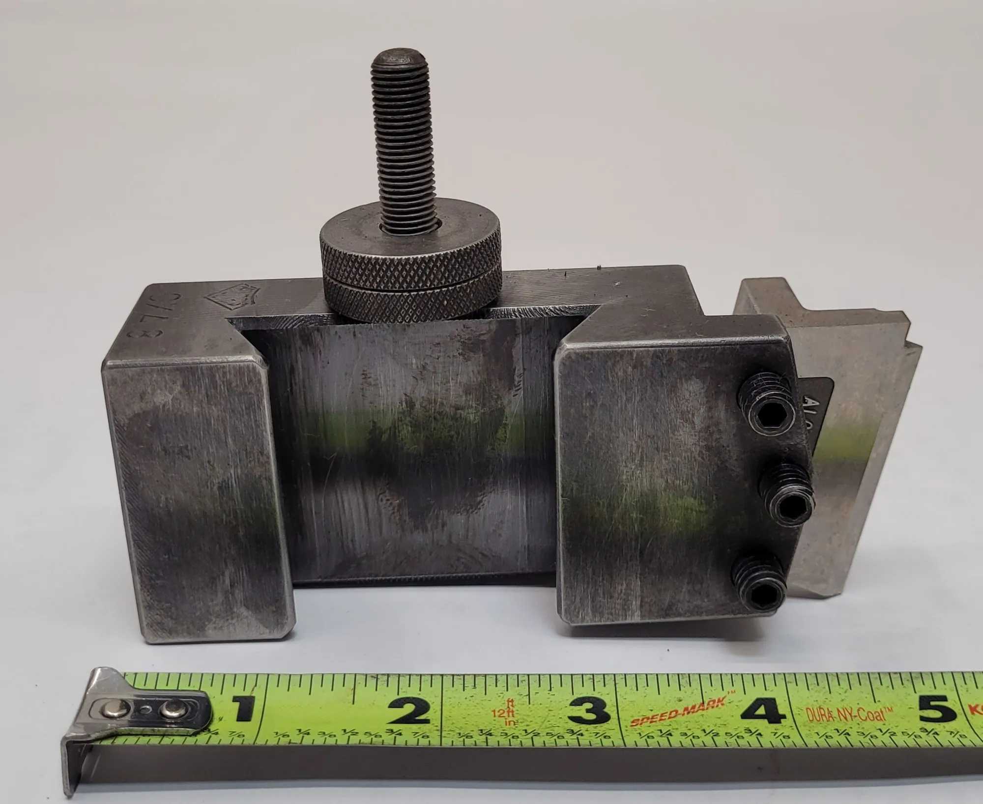 ALORIS CXA-8 THREADING TOOL HOLDER, 2-3/8" WEDGE, ALORIS P-6 CUTTER, 5" X 2" X 1-1/4" - MACHINE TOOLING