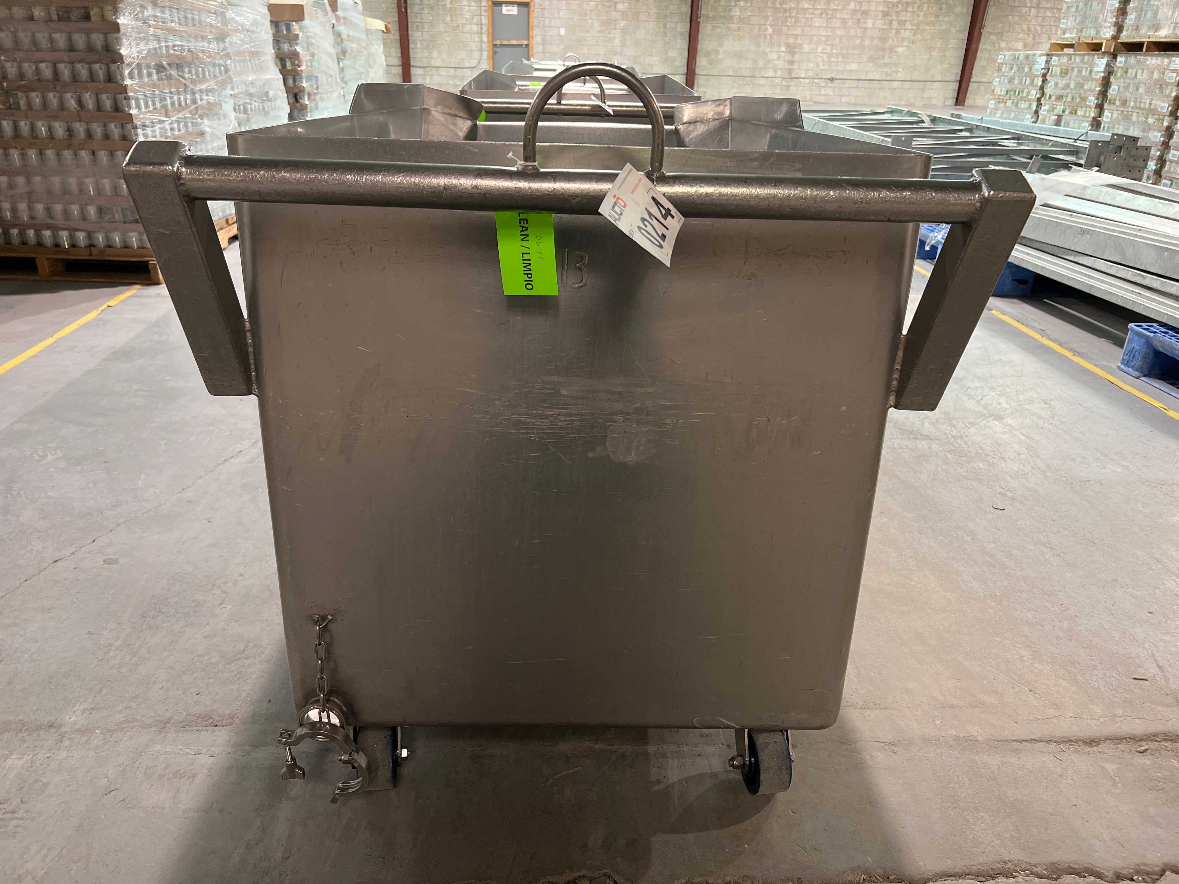Stainless Steel Dump Cart Hopper - ROLLING CARTS