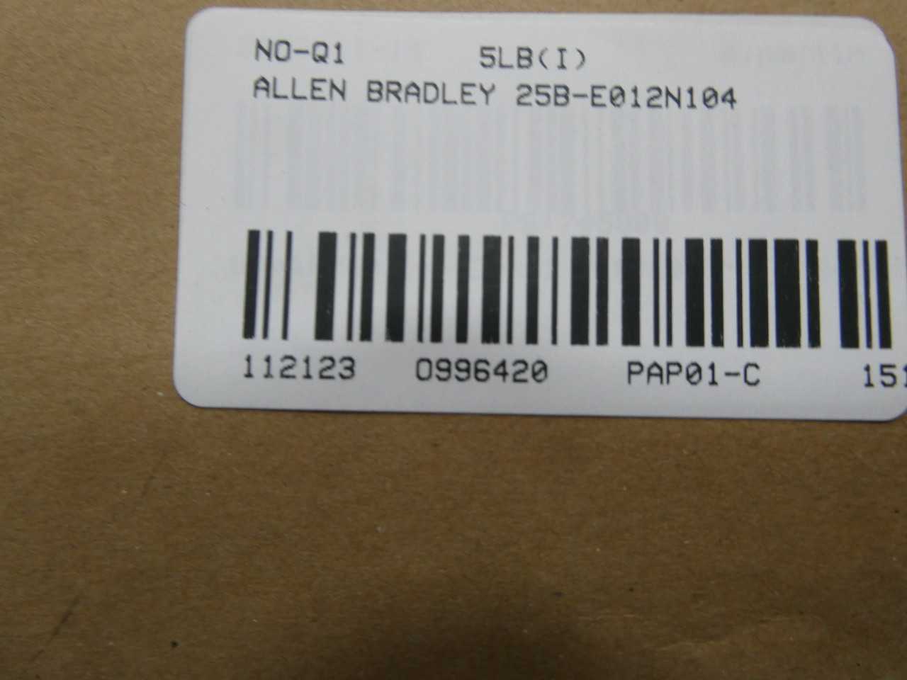 ALLEN BRADLEY 25B-E012N104 POWERFLEX 525 VFD DRIVE - AC VFD DRIVES