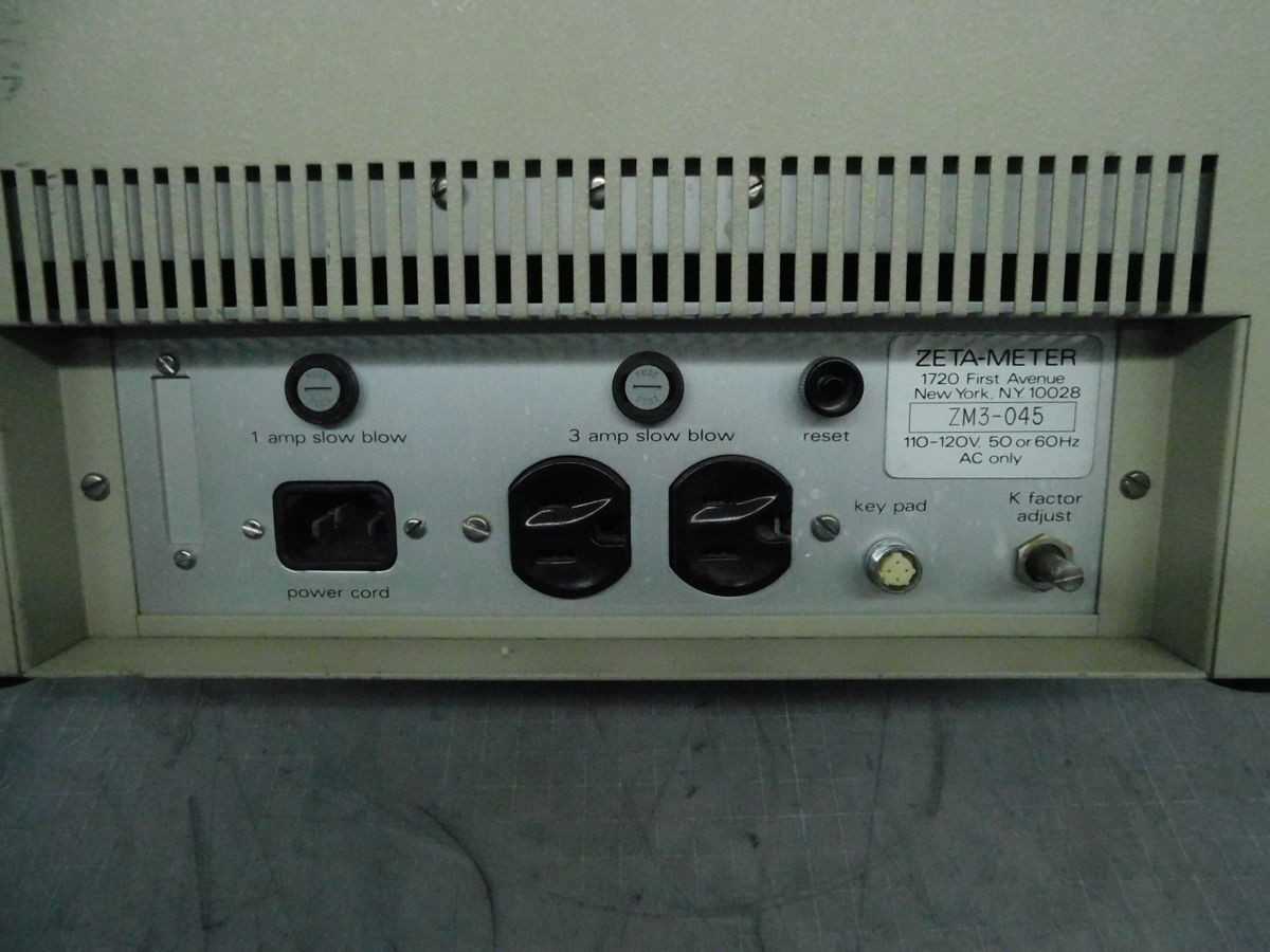 ZETA-METER ZM3-045 ZETA POTENTIAL DATA DISPLAY INSTRUMENT - LAB & SCIENTIFIC