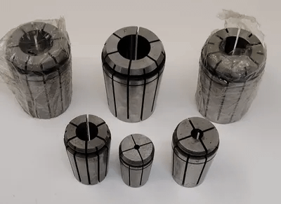 ERICKSON COLLETS – SET OF 6 – VARIOUS SIZES: (3) 1 IN, (1) 5/8 IN, (1) 21/64 IN, (1) 5/32 IN - MACHINE TOOLING