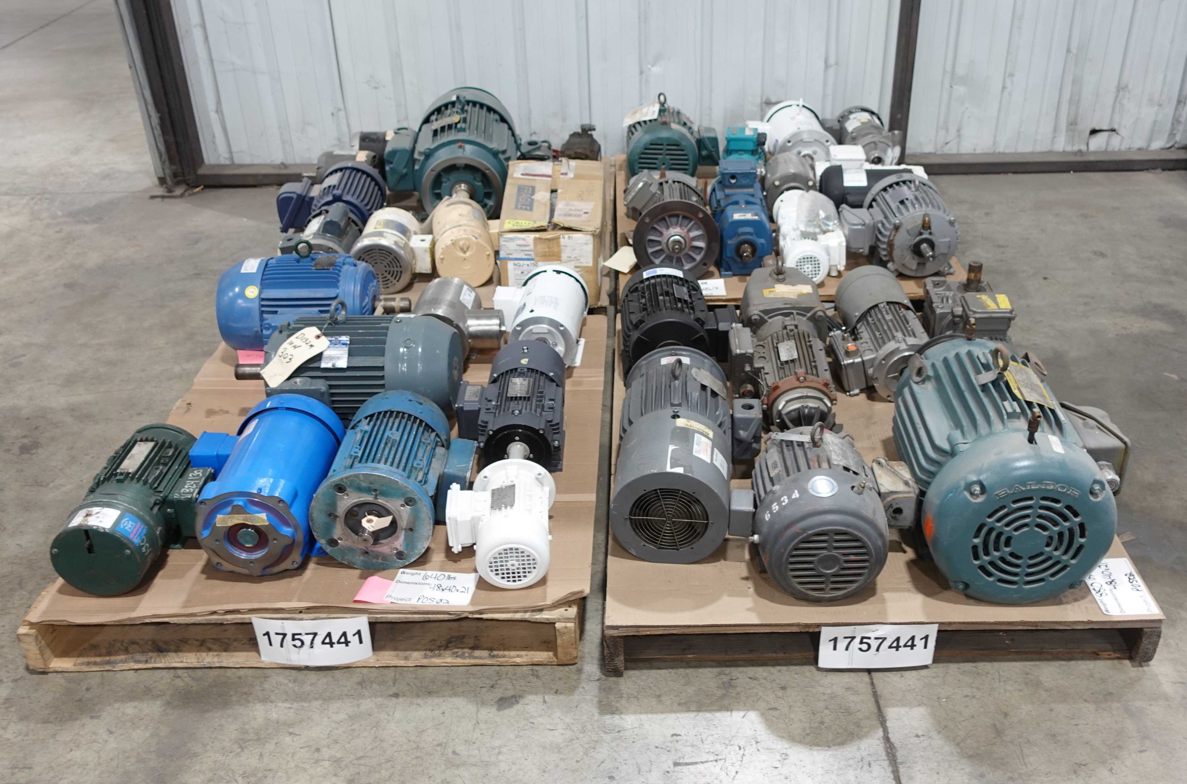 SKU 1757441 - 4 PALLETS OF ASSORTED 575V MOTORS - AC MOTOR