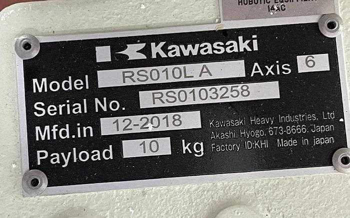 2018 KAWASAKI RS010L ARTICULATED ROBOT, 10KG PAYLOAD, 1925MM REACH, E01 CONTROLLER - ARTICULATED ROBOTS