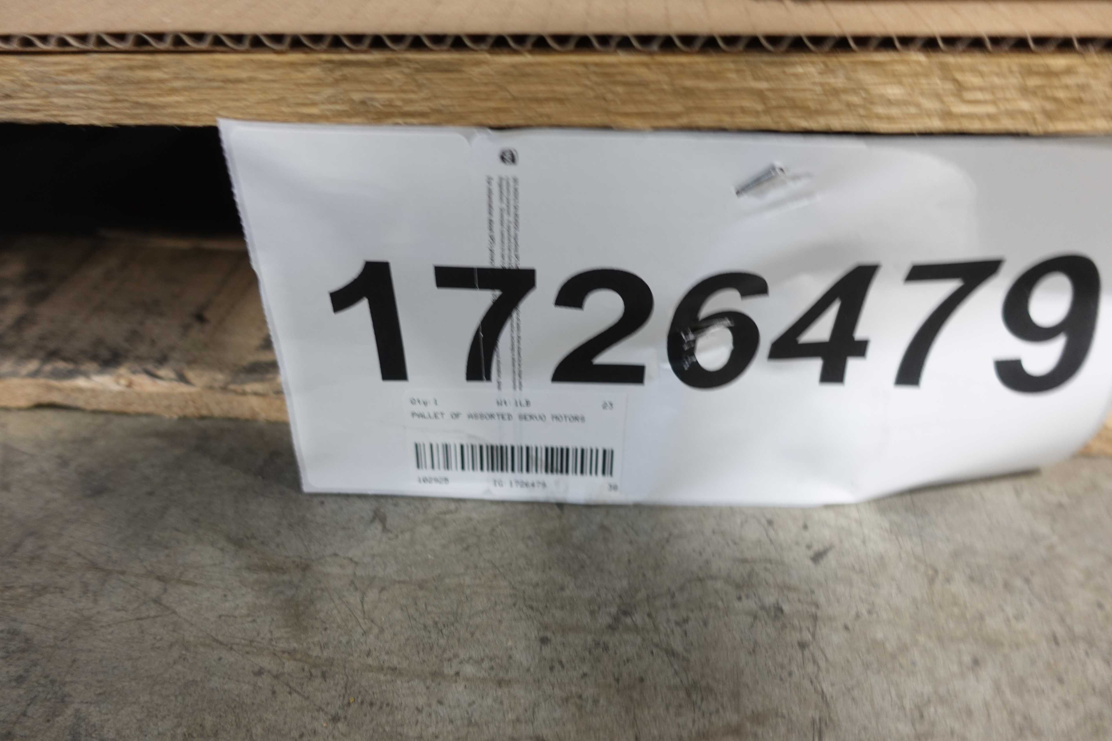 SKU 1726479 - PALLET OF ASSORTED SERVO MOTORS - SERVO MOTORS