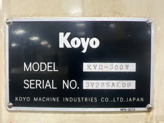 KOYO KVD-300W DOUBLE DISC SURFACE GRINDER - undefined