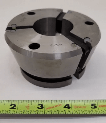 HARDINGE HQC-65 QUICK CHANGE COLLET, 1-5/8IN, 2.25” HEIGHT, NON-SERRATED INTERIOR - MACHINE TOOLING
