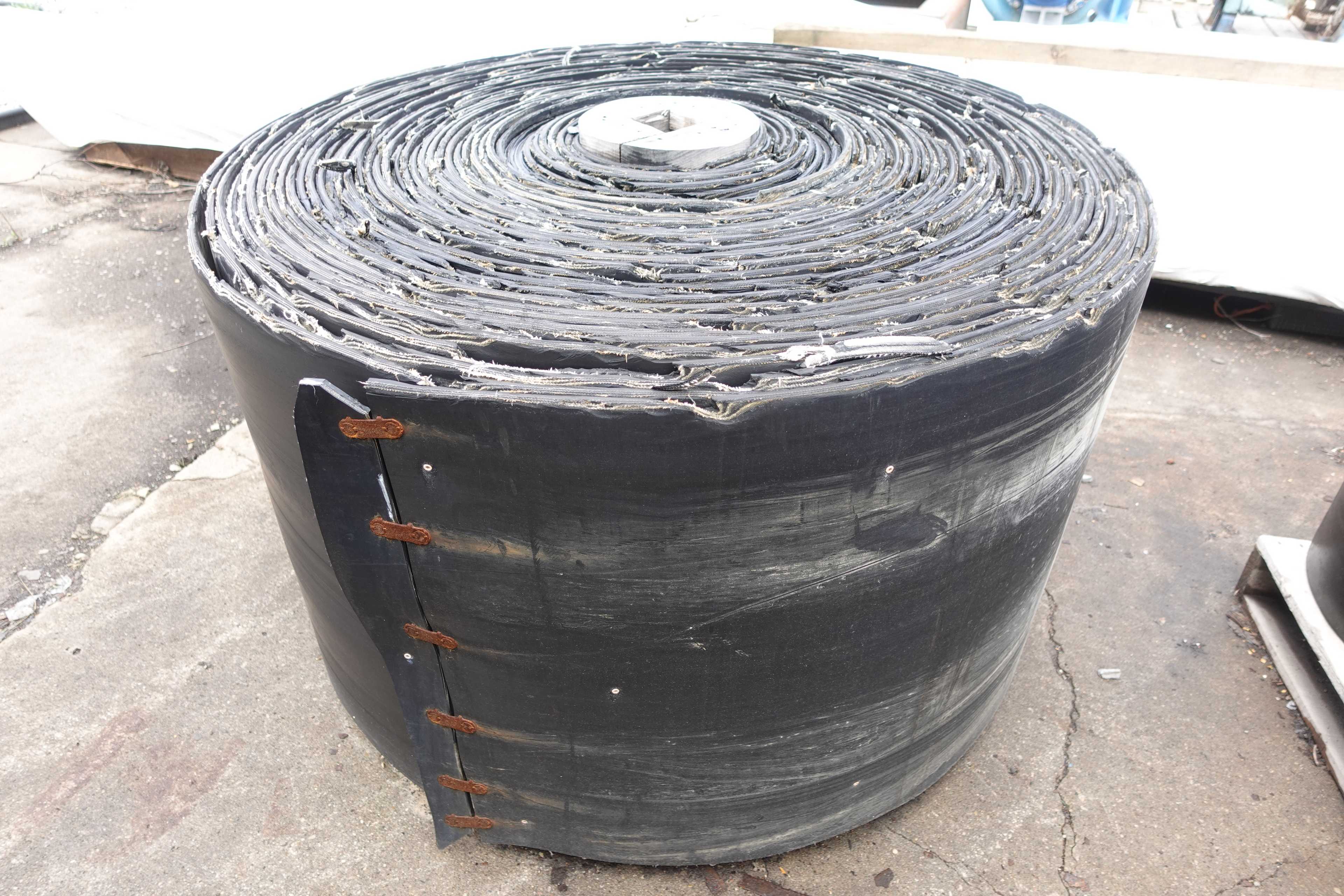 SKU 1761321 - RUBBER CONVEYOR BELT, 1/2" THICK, 30" WIDE, USED - CONVEYOR PARTS