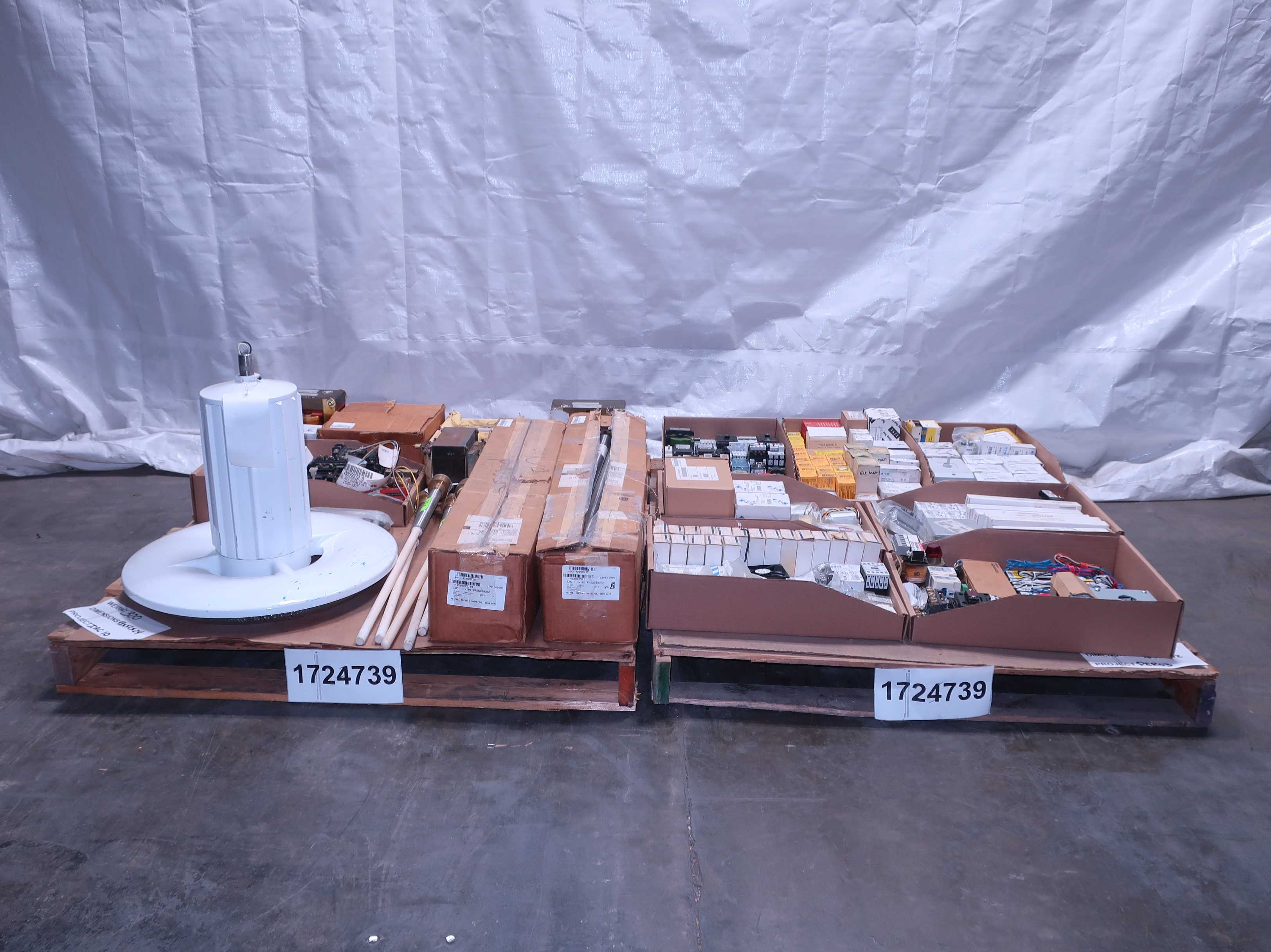 SKU 1724739 - 2 PALLETS OF ASSORTED ELECTRICAL COMPONENTS - ELECTRICAL COMPONENTS