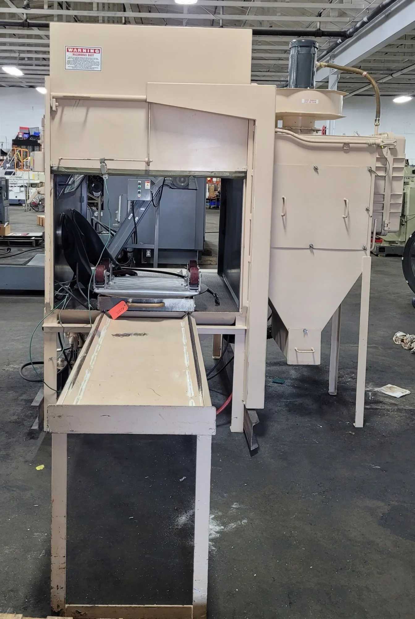 ABRASIVE BLAST SYSTEMS 6048 BLAST CABINET, 40IN TURNTABLE, 1000LB CAP, 900 CFM, 230V, 3PH - SAND BLASTING MACHINE