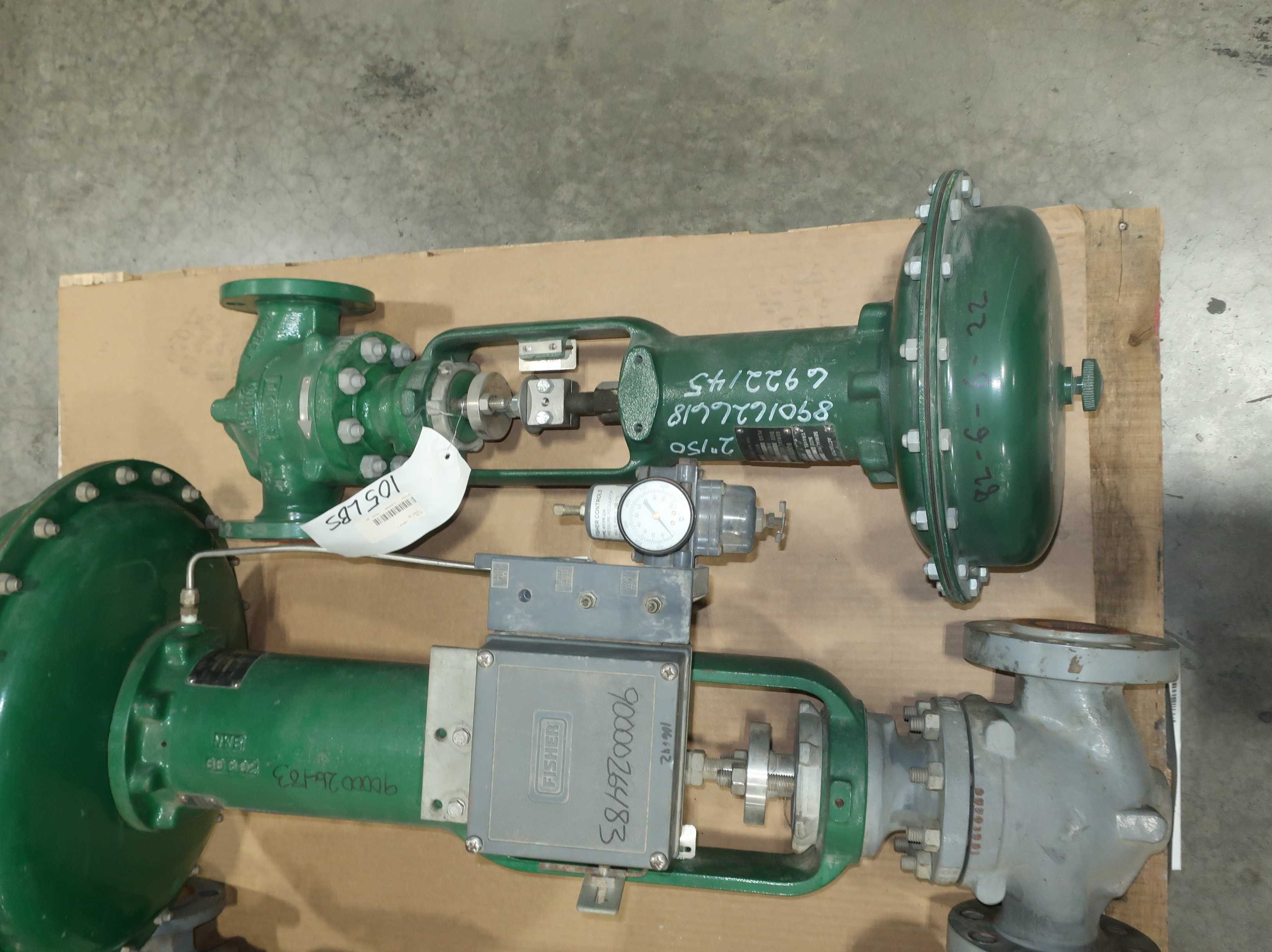 SKU 1760188 - PALLET OF ASSORTED FISHER CONTROL VALVES - CONTROL VALVE