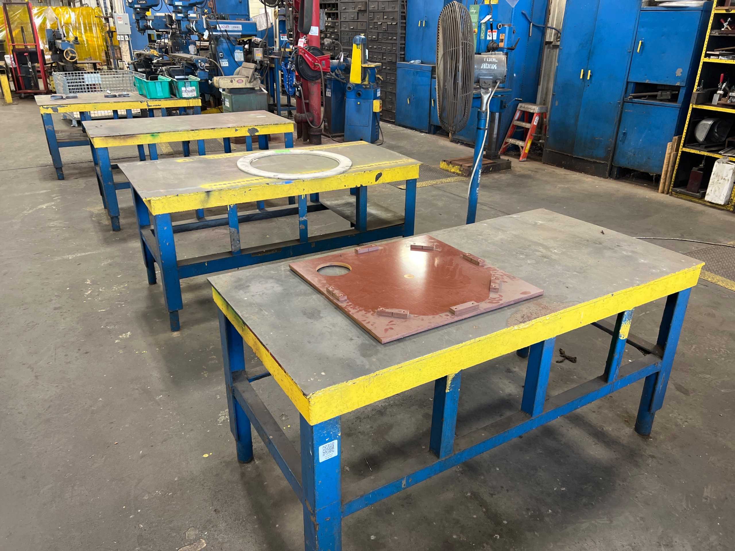 QTY 4: WORK TABLE - WORK TABLE