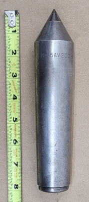 DEAD CENTER 5MT, 8IN OAL, TAPERED SHANK / MORSE TAPER SIZE 5 - MACHINE TOOLING