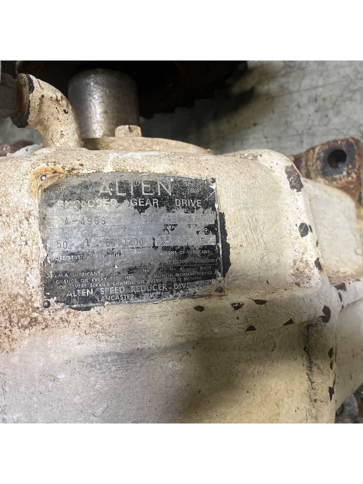 ALTEN SGM-45A-2M-7.6 ENCLOSED GEAR DRIVE - ENCLOSED GEAR DRIVE