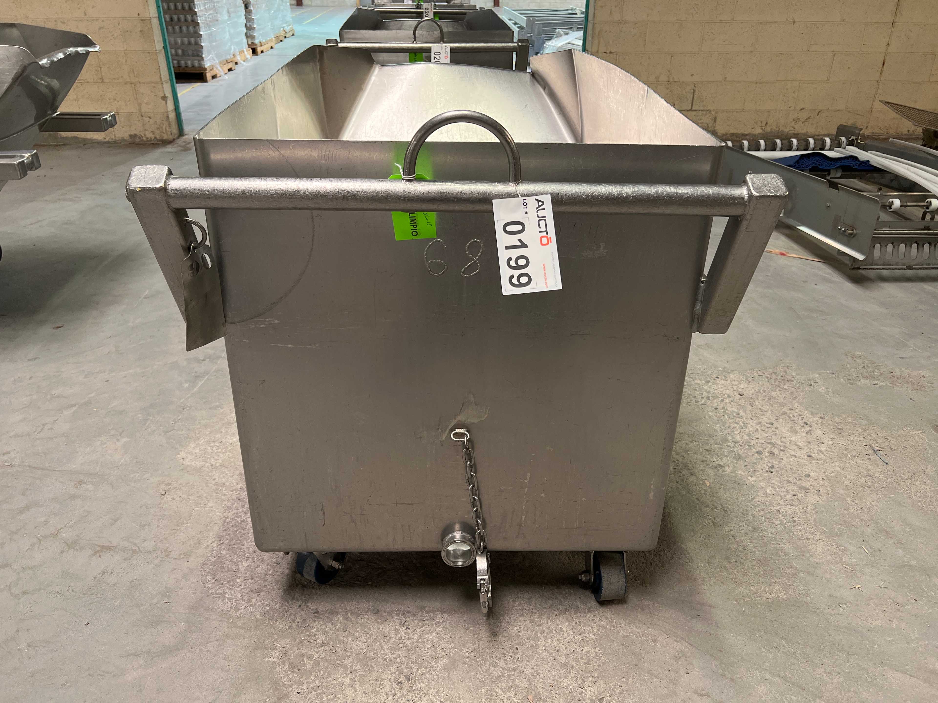 Stainless Steel Dump Cart Hopper - ROLLING CARTS