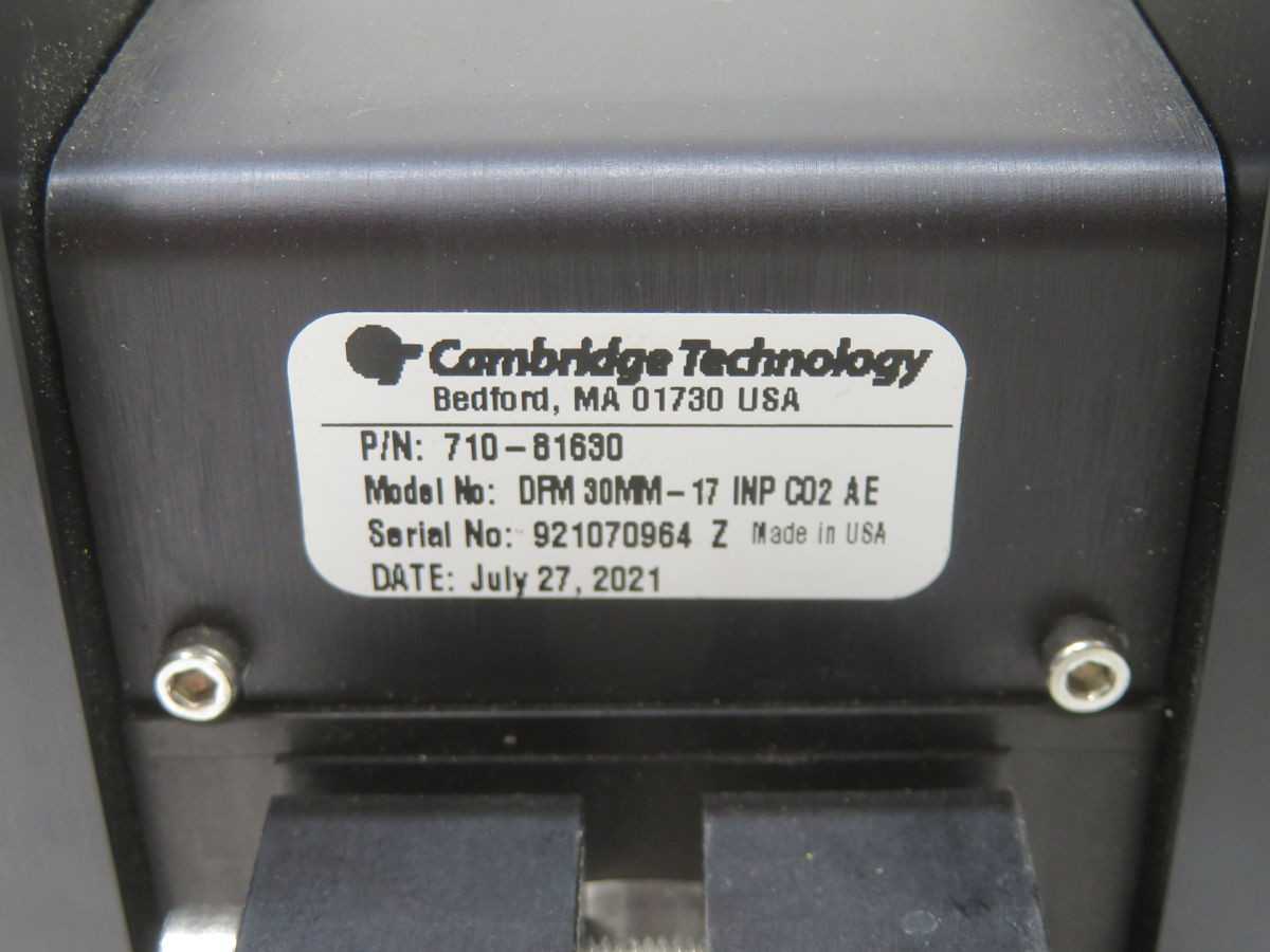 CAMBRIDGE TECHNOLOGY 710-81630, PRECISION GALVANOMETER SCANNER HEAD, HIGH-PERFORMANCE MOTOR - SCANNERS