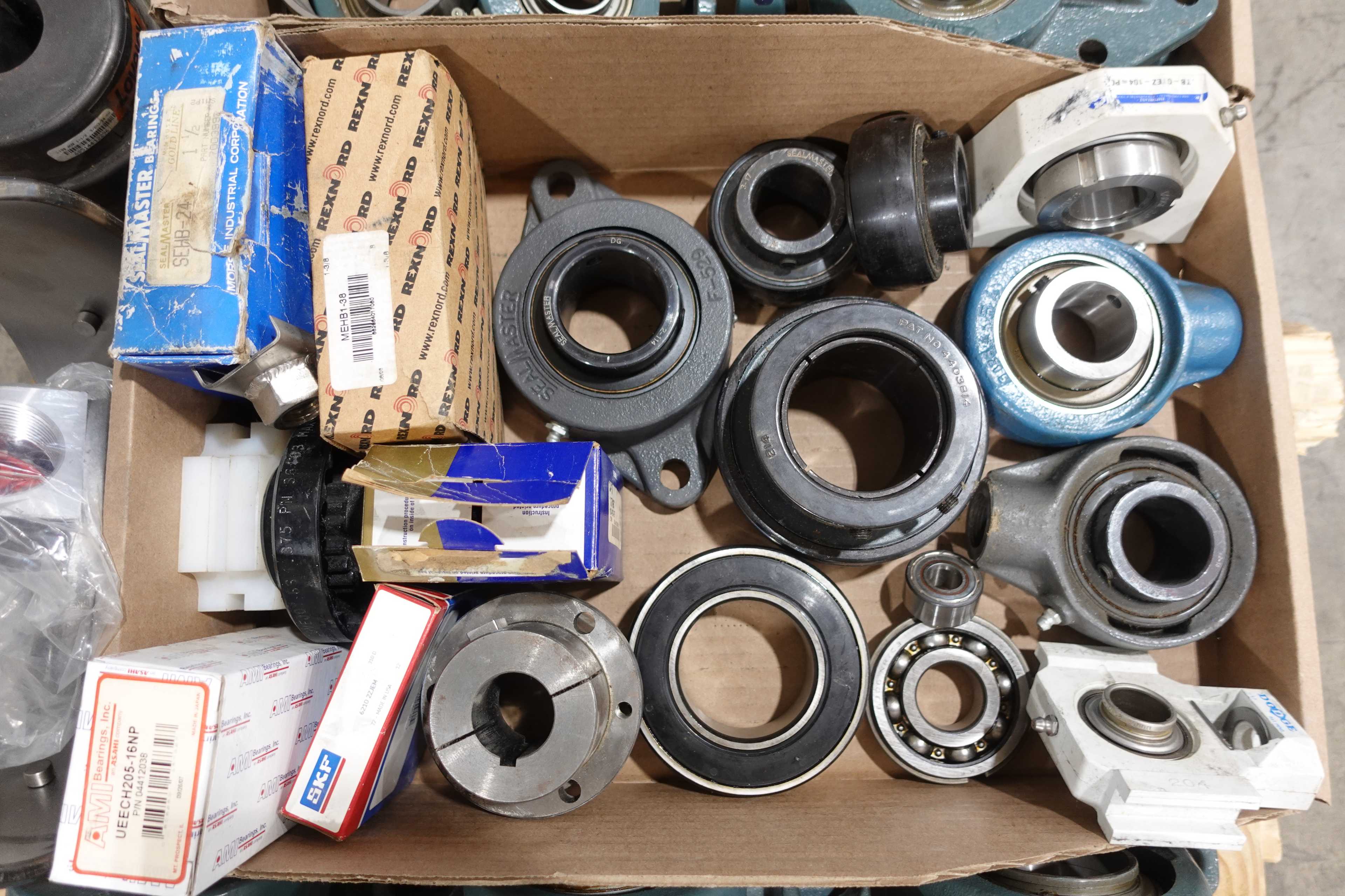 SKU 1763718 - PALLET OF ASSORTED BEARINGS, MOUNTED, ROLLER, INSERT - BEARINGS