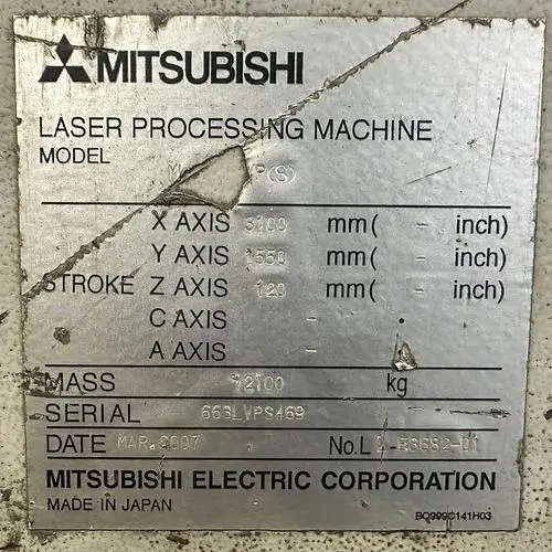 2007 MITSUBISHI ML3015LVP LASER CUTTING MACHINE - undefined