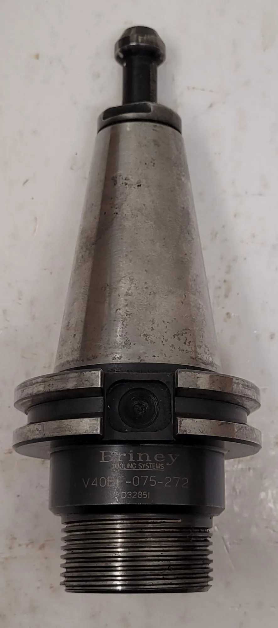 BRINEY TOOLING SYSTEMS V40BF-075-272 COLLET CHUCK CAT 40 MAX 20,000 RPM, OAL 6-1/8" - MACHINE TOOLING