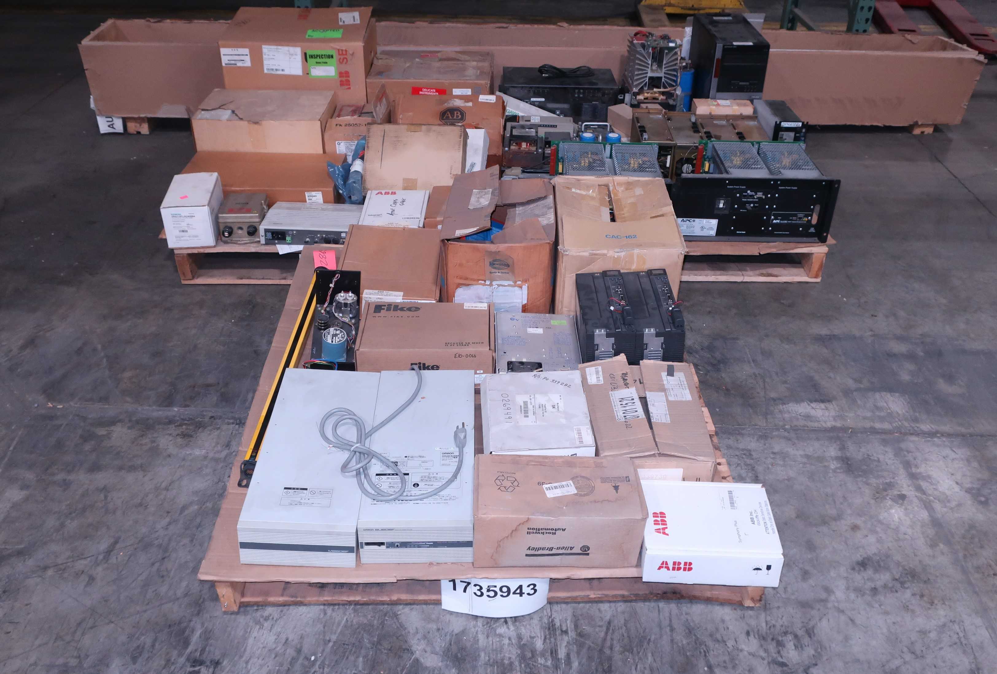 SKU 1735943 - 3 PALLETS OF ASSORTED AUTOMATION, POWER SUPPLIES, SWTCHES, SENSORS, MODULES