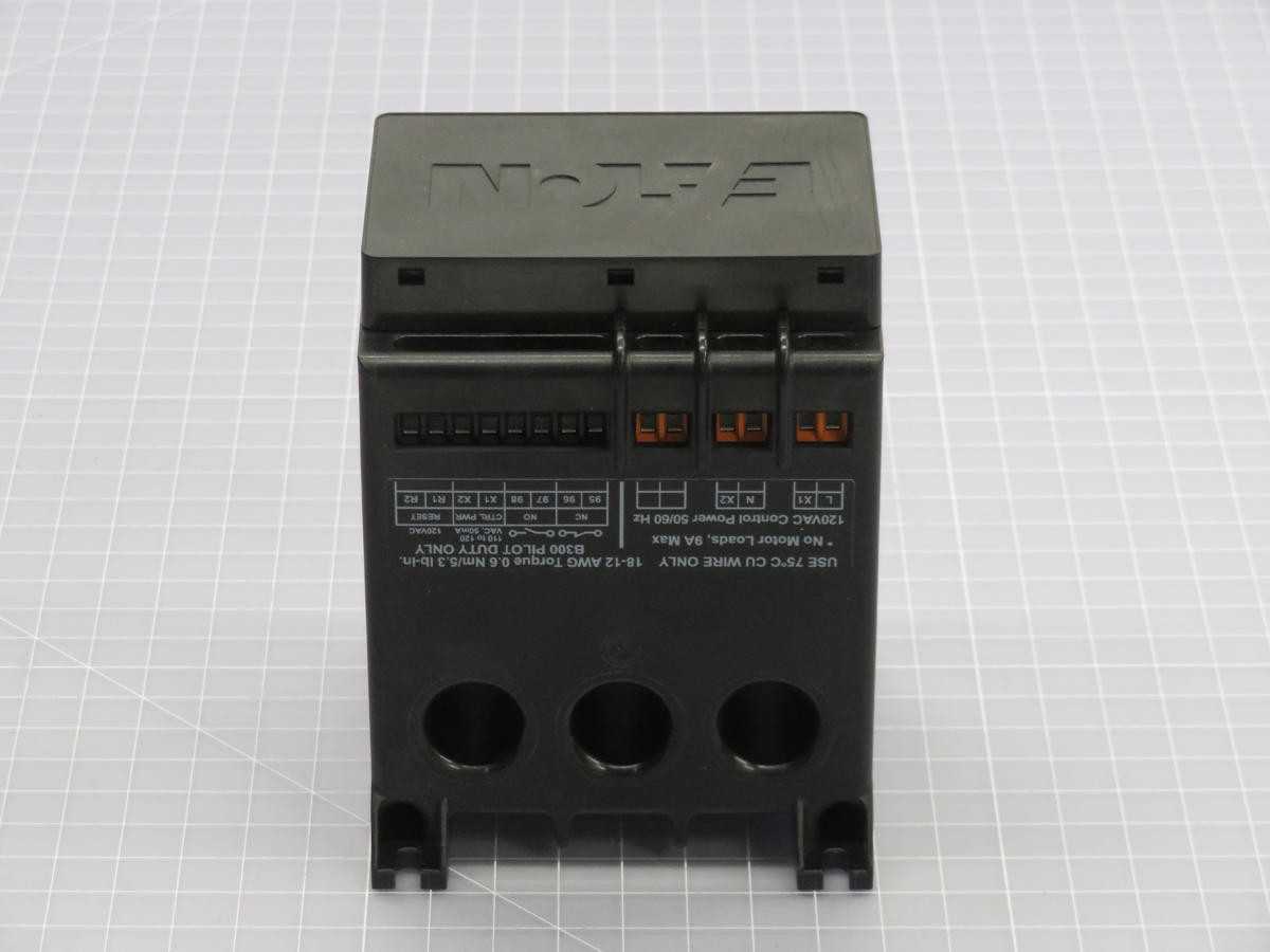 EATON C441P3309NOUI-HVR, 3-POLE, 110-120VAC CONT, 0.33-9A AMP, TRIP CLASS 5,10,20,30 - PROTECTION RELAY