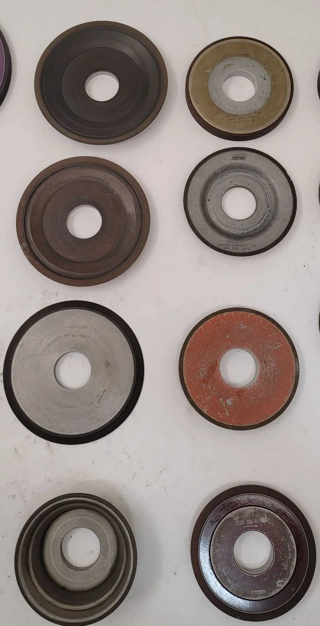 DIAMOND GRINDING WHEELS, LOT OF 25, 1/16" TO 1/2" THICKNESS RANGE - MACHINE TOOLING