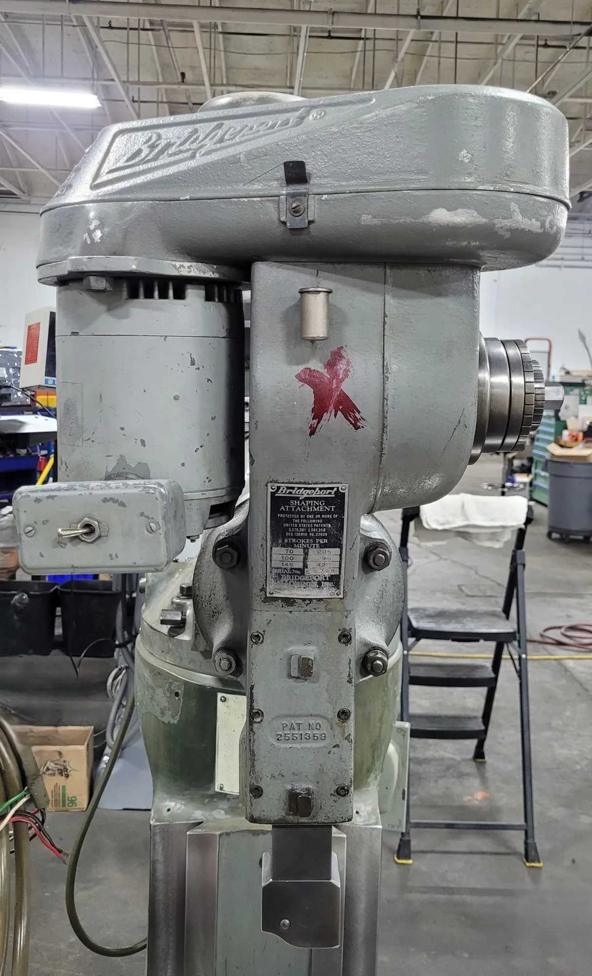 BRIDGEPORT E SHAPING HEAD ATTACHMENT, 1/3 HP, 4" STROKE - PRECISION TOOLING SOLUTION - MACHINING TOOLING & PARTS