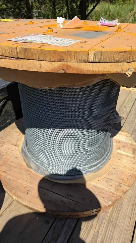 SPOOL OF 1/2" GALVANIZED STEEL CABLE - undefined