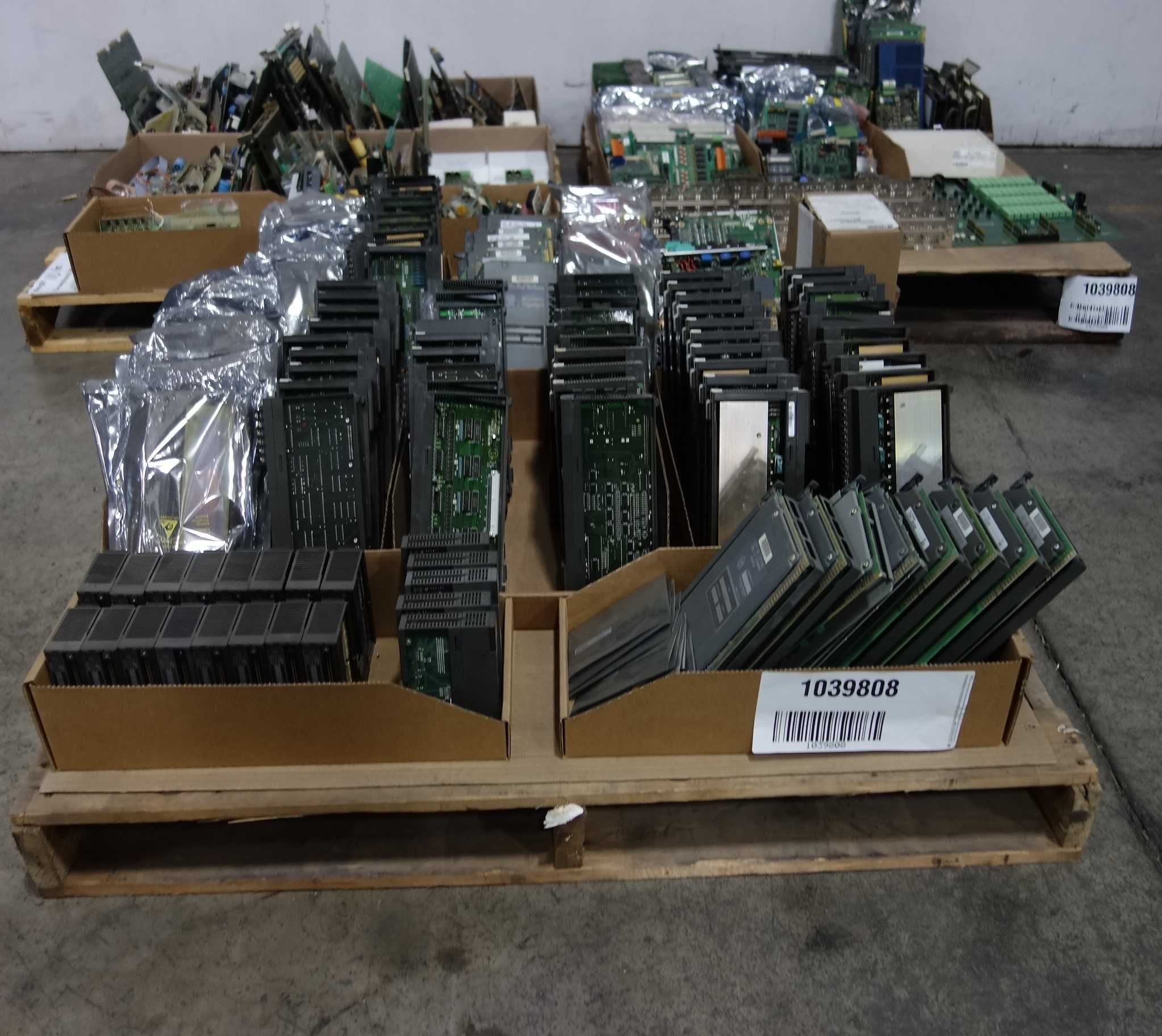 3 PALLETS OF ASSORTED PCB CIRCUIT BOARDS AND MODULES - 