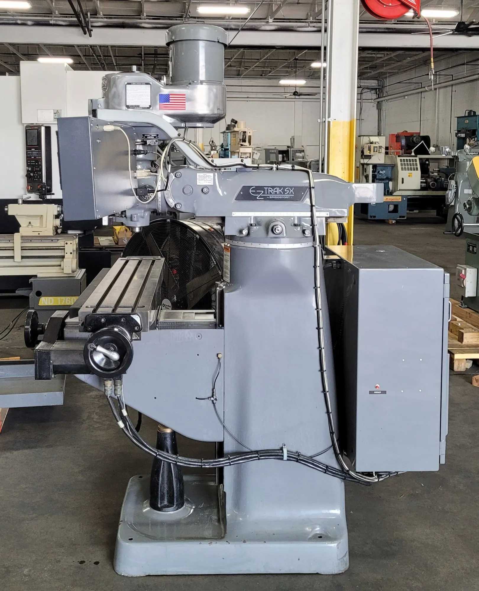 BRIDGEPORT SERIES 1 EZ TRAK SX VERTICAL MILL, 2 HP, 9" X 48" TABLE, R8 TAPER, 60-4200 RPM - VERTICAL MILLING MACHINES