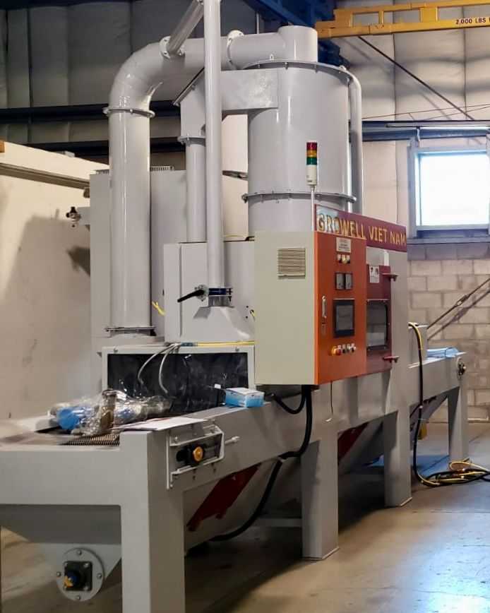 2021 GROWELL VIETNAM GSS-1000-8SG CONVEYOR SAND BLASTING MACHINE - SAND BLASTING MACHINE