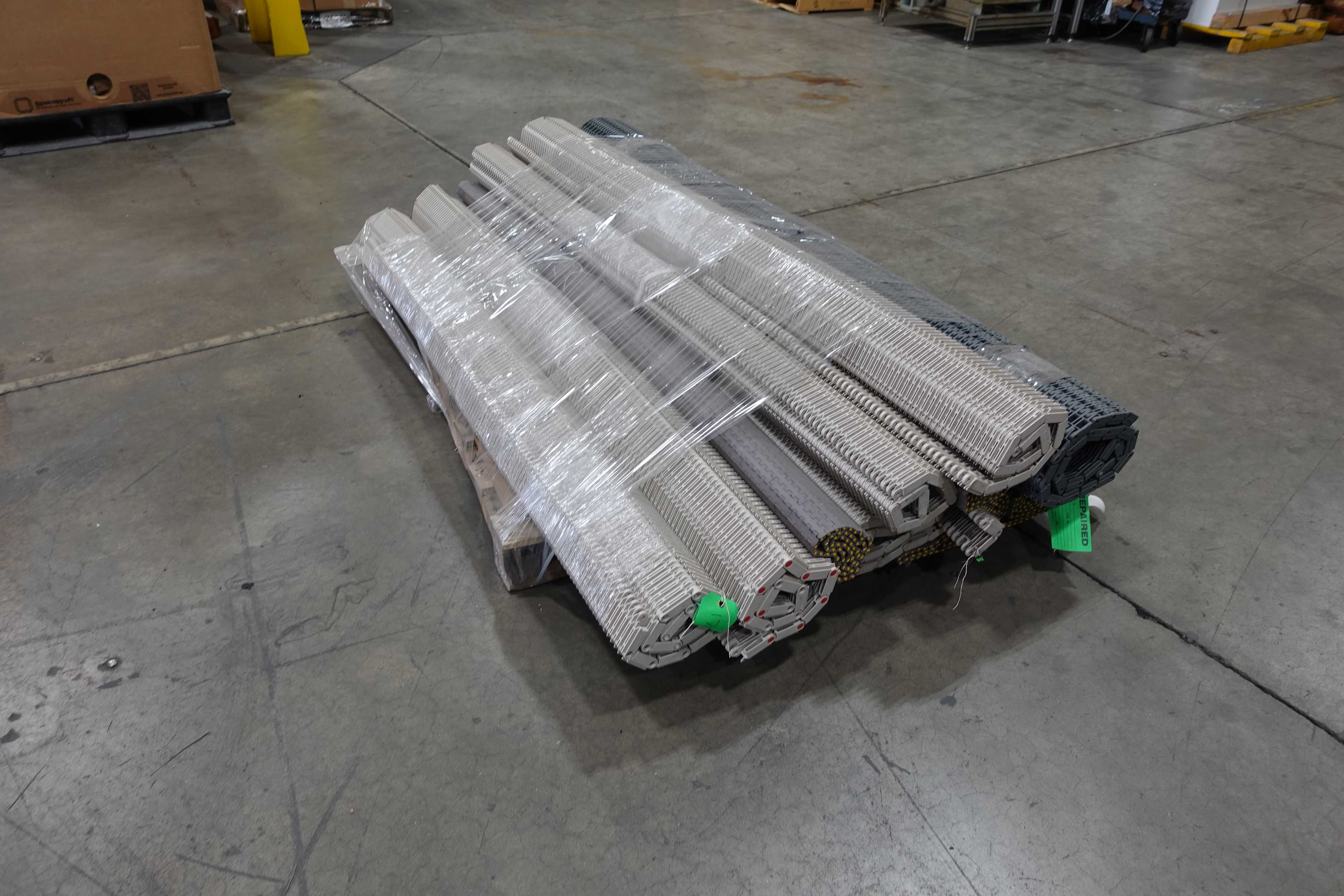 SKU 1079197 - PALLET OF ASSORTED CONVEYOR BELTS - BELT CONVEYOR